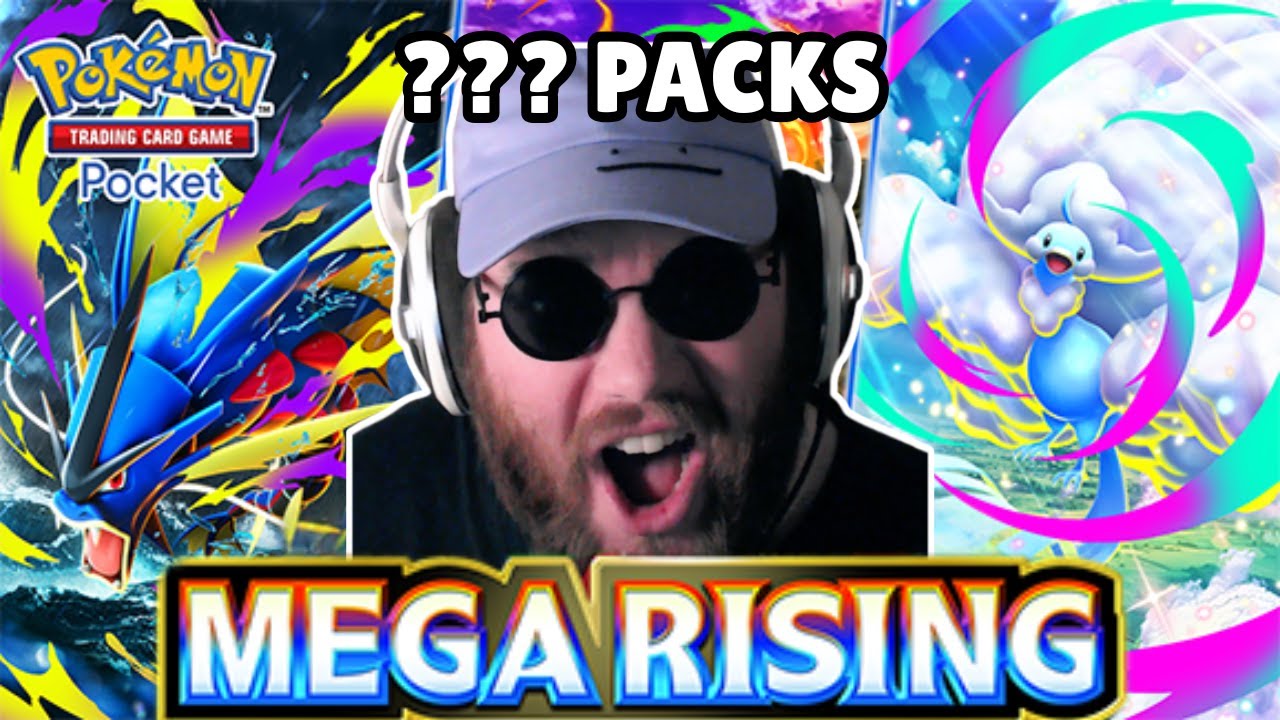 Megapulls MEGA PULLS!? Opening NEW Pokémon TCG Pocket: Mega Rising Packs! - YouTube