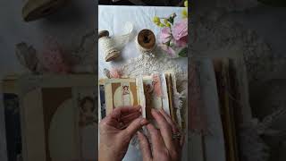 Fabric and lace cover journals HEATHER and FAITH @Alyluvsminialbums