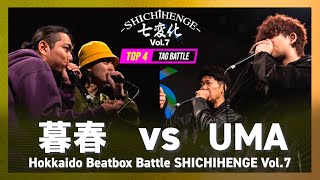 暮春 vs UMA｜Tag Team TOP4 - Hokkaido Beatbox Battle SHICHIHENGE『七変化Vol.7』