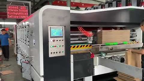 QHFFG1224 High Speed Flexo Folder Gluer Machine carton box FFG casemaker inline folder gluer machine
