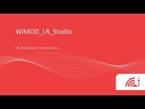 1. WiMOD LR_Studio (LoRa). Introduction