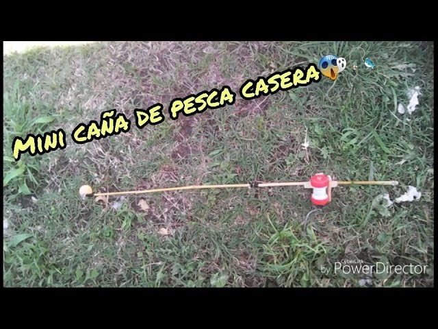 Como hacer CAÑA DE PESCA CASERA FÁCIL - carrete de pesca casero - how to  make homemade fishing rod 