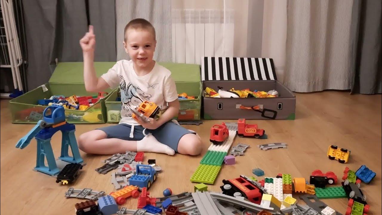 Инфраструктрура железной дороги с помощью конструктора "Лего" - YouTube