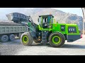 Wheel loader truck working loading dump  must watch new funny 2022