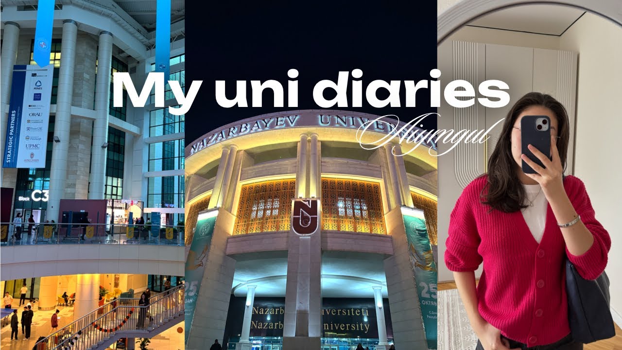 My uni diaries | Одна неделя из жизни студентки Назарбаев Университета 📚☕️✨