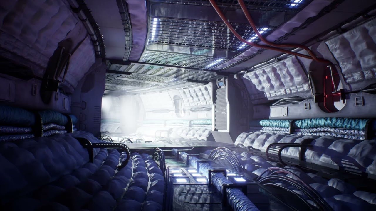 Exodus UE5 SCIFI Hallway - LONG Video