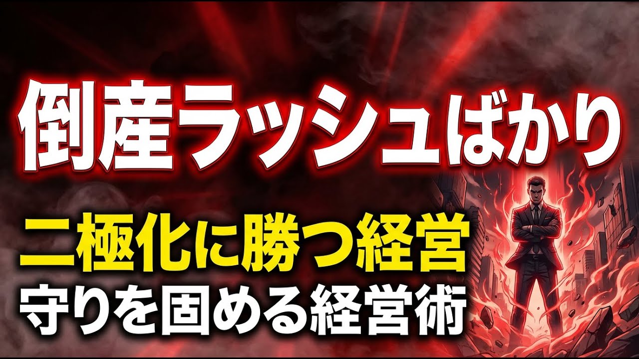 【倒産・休廃業ラッシュ】過去最多業種多数…中小企業が“次にやられる共通パターン”