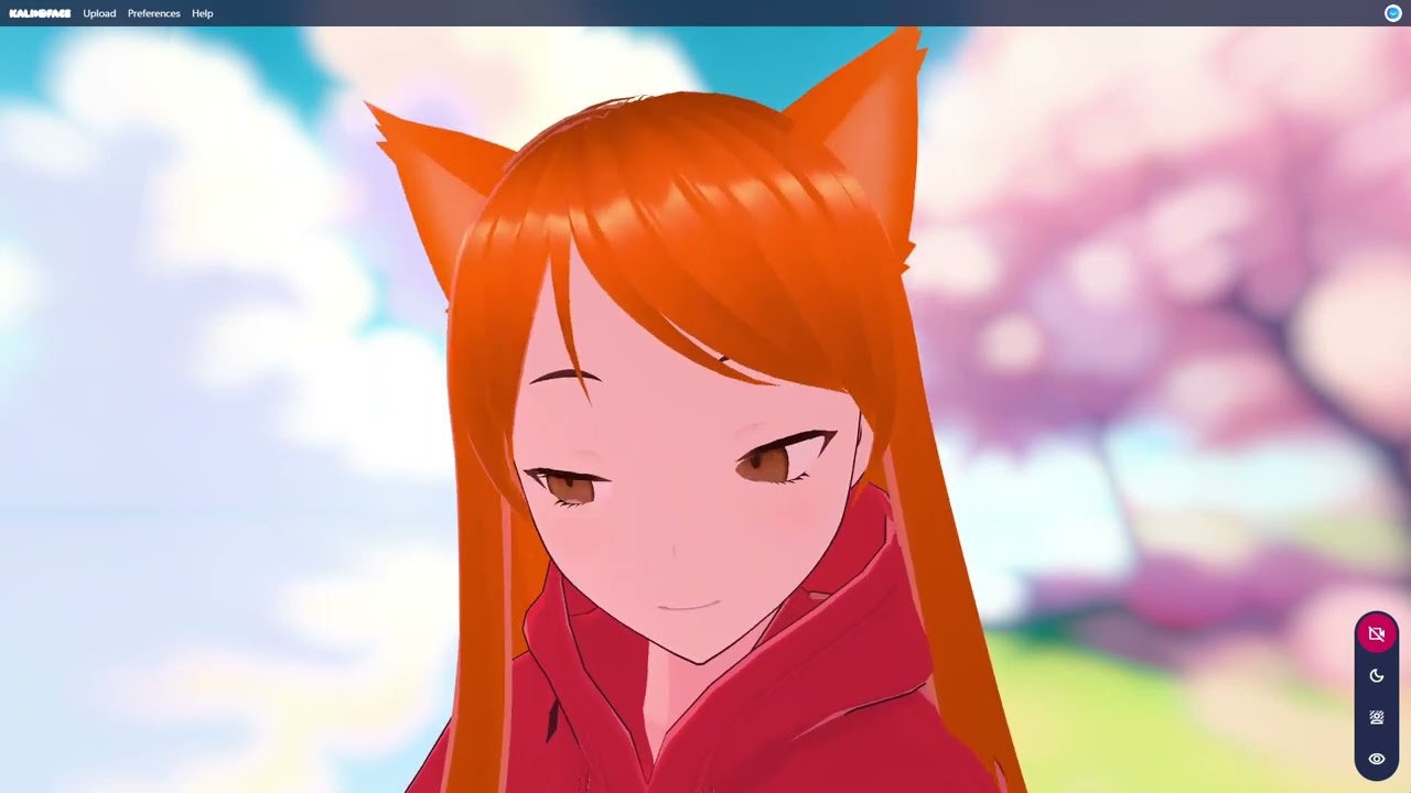 GIGAZINEちゃん(仮)を無料ウェブアプリ「Kalidoface Lab」を使って動かしみた