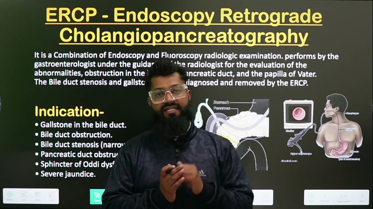 ERCP || Part-1|| Endoscopic Retrograde Cholangio-Pancreatography Procedure ||  In Hindi || Radiology