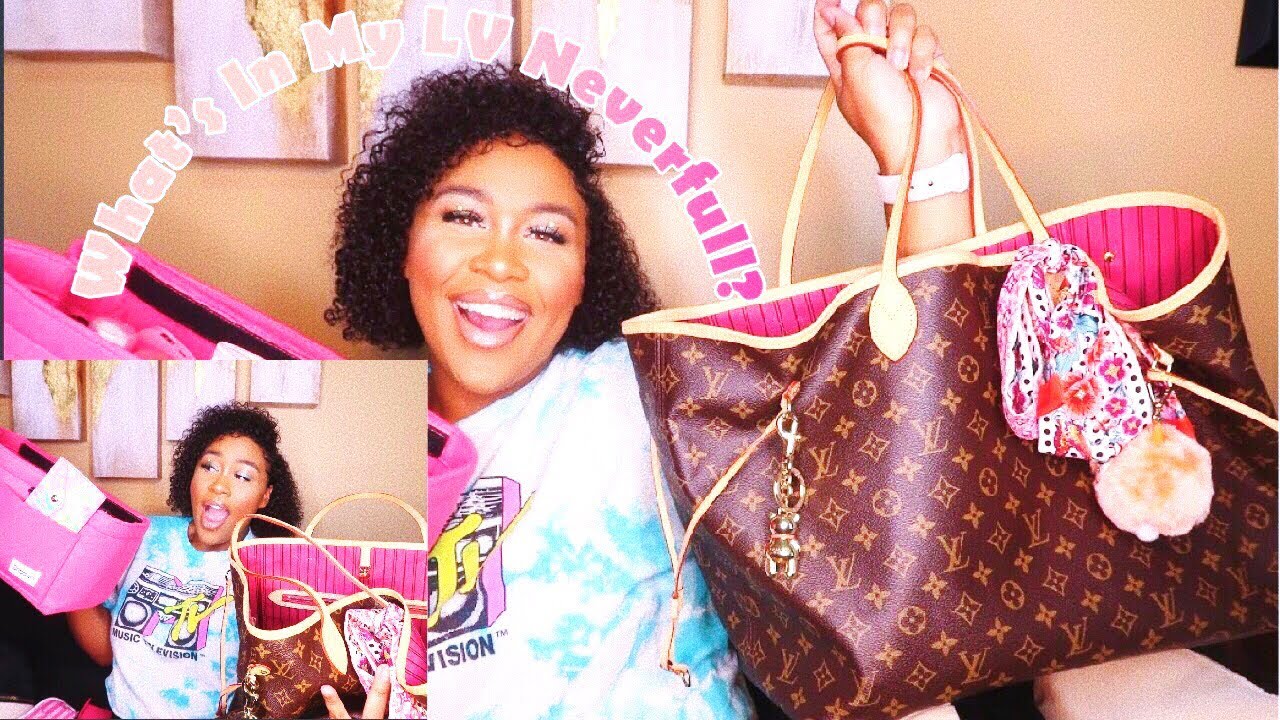 What&#39;s In My Bag 2019?????| 1 Month Louis Vuitton Neverfull GM Update| Arielle Aryssa - YouTube