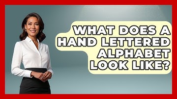 What Does A Hand Lettered Alphabet Look Like? - Graphic Design Nerd