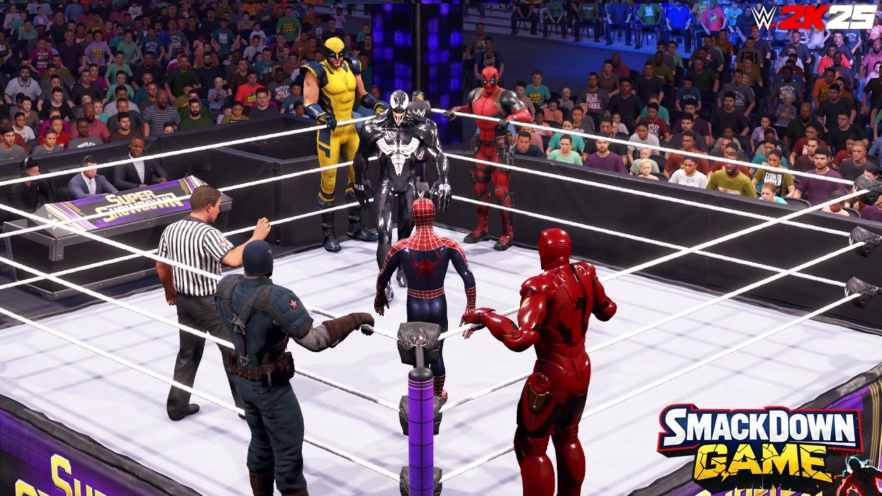 The Craziest WWE 2K25 Marvel Match Ever! Avengers vs Anti-Heroes