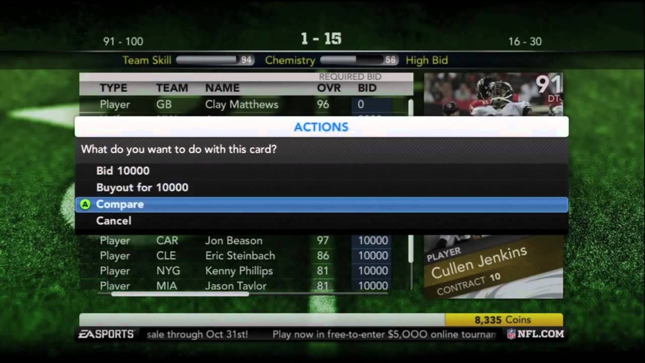Madden Ultimate Team MUT 12 Tips