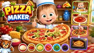 🍕Pizza Maker Game 👨‍🍳 Making a Delicious Pizza Step by Step | Kids Cooking Game screenshot 1