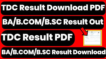 BA B.COM B.SC Result Out | Result PDF File Download | GU Portal Result | TDC 1st 3rd 6th Sem Result