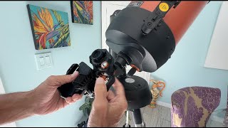 How to attach Celestron NexYZ 3 Axis Universal Smartphone Adapter to your Telescope