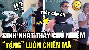 SINH NHẬT thầy chủ nhiệm, cả lớp CHƠI LỚN tặng CON CHIẾN MÃ cực chất khiến thầy ĐỨNG HÌNH | TÁM TV