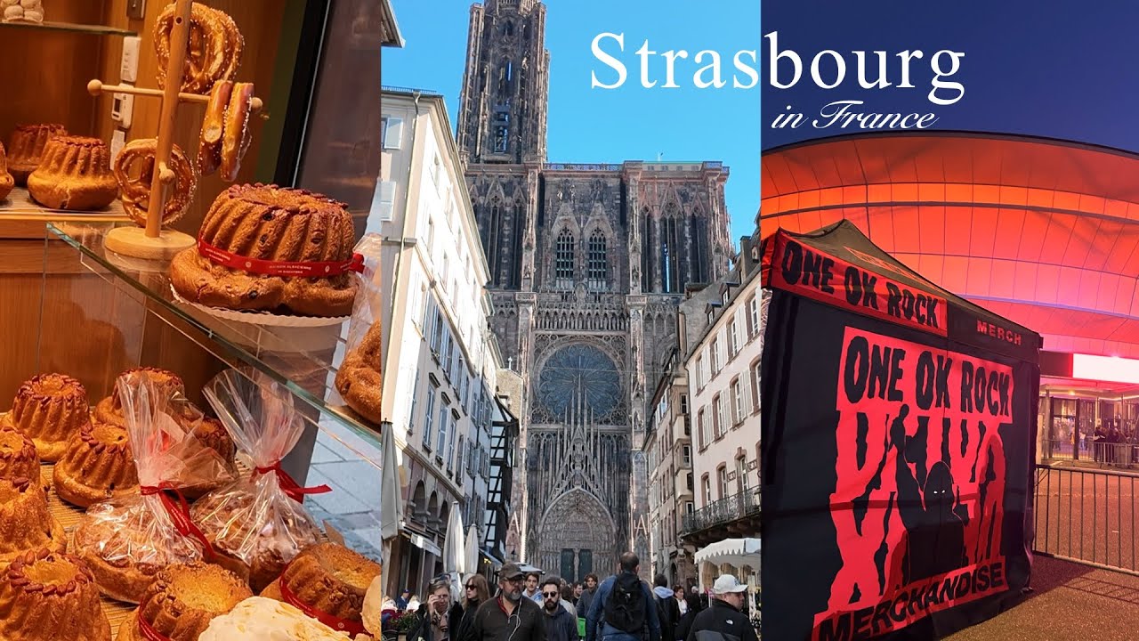 フランス・ストラスブール旅Vlog🇫🇷｜「ONE OK ROCK」海外ライブ参戦！｜圧巻の大聖堂と絶品スイーツ巡り😋｜一泊二日の小旅行