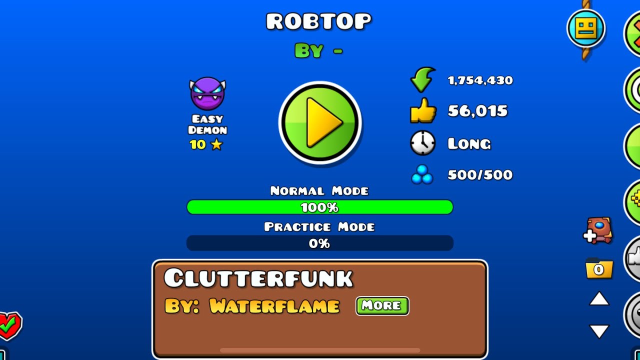 [Geometry Dash] RobTop - Easy Demon 100% - YouTube