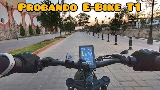 Probando bicicleta electrica de Aliexpress / Ebike T1 / Experiencia de uso ¿vale la pena?