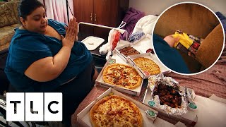 633 Lb Woman Reveals Her Food Hiding Spots | My 600Lb Life