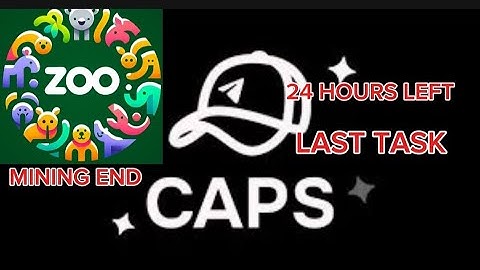 Caps Airdrop Listing Soon | Zoo mining End | Zoo Announcement About Listing | Caps Listing Date