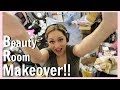 Cleaning &amp; Organizing My MAKEUP ROOM