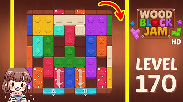 Wood Block Jam Level 170 Solution Walkthrough