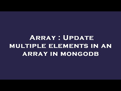 Array : Update