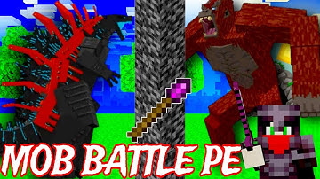 Godzilla Vs Kong MCPE Mob Battle In Hindi || ZorroCraft