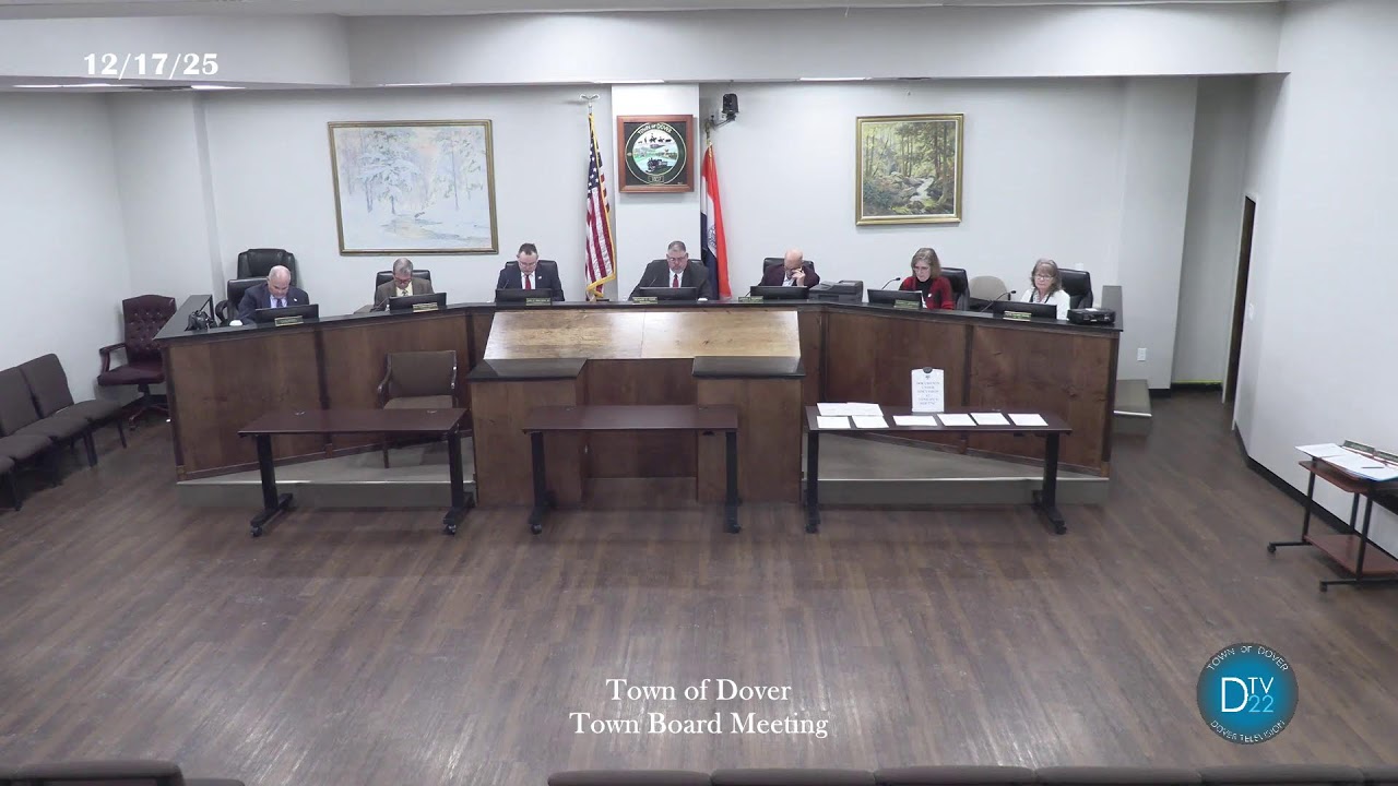 Town of Dover - Town Board Special Meeting 12/17/2025