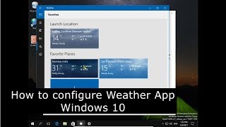 How to configure Weather App Windows 10 screenshot 5