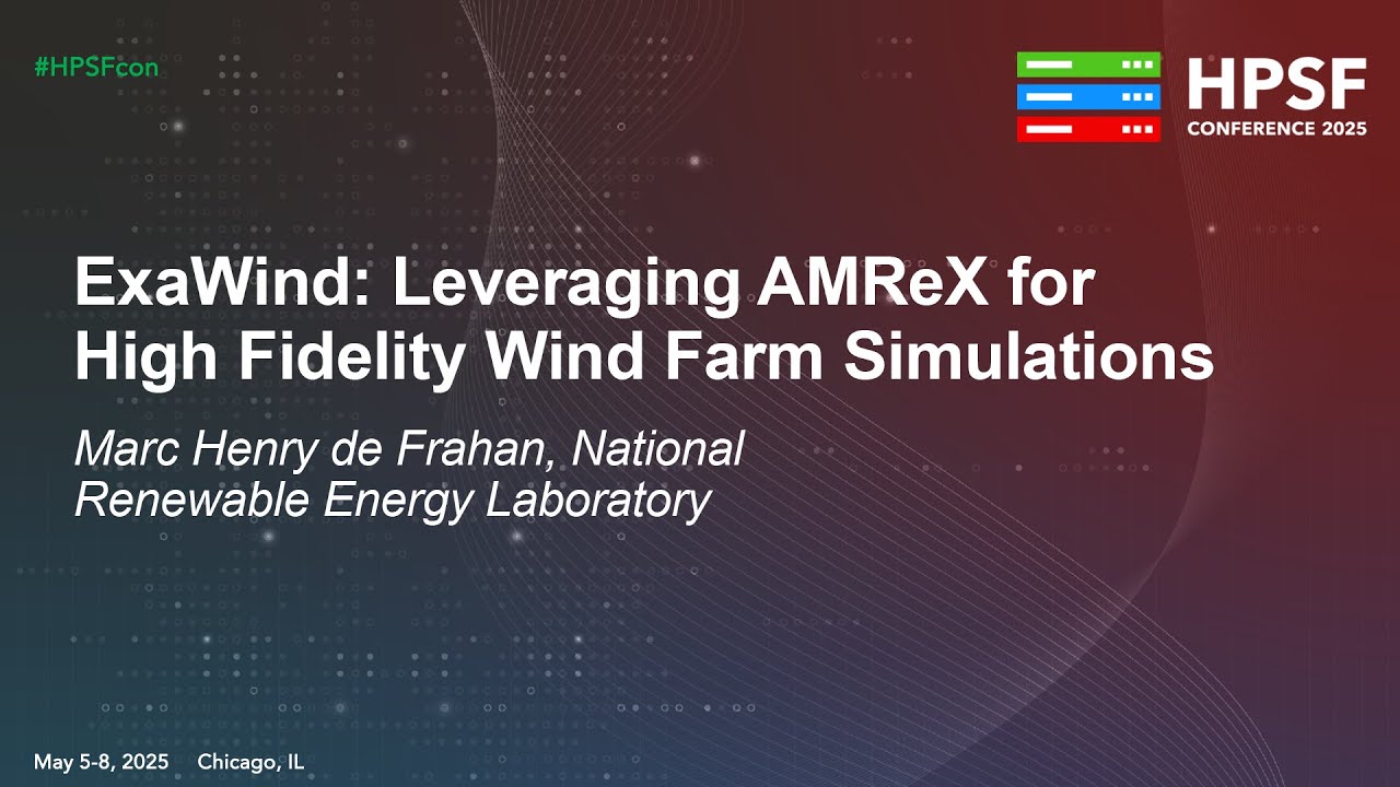 ExaWind: Leveraging AMReX for High Fidelity Wind Farm Simulations ...