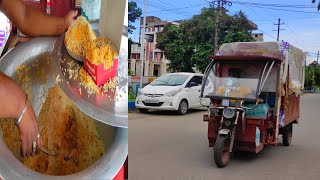 Man Selling Mutton & Chicken Biryani on His Toto Rickshaw | First Time in India | Street Food Indian