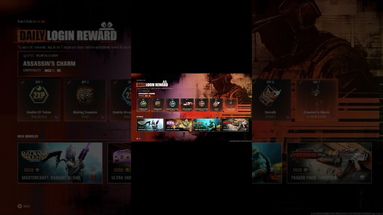 Black Ops 6 Free Login Rewards - Assassin's Charm - Weapon Charm.