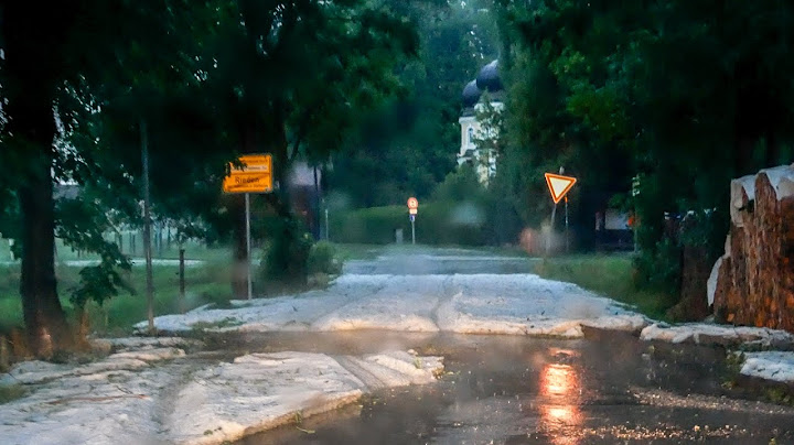 HAGELMASSEN durch Unwetter in Südbayern 24.07.2021