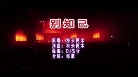 海来阿木 《别知己（DJ抖音版）》 KTV 导唱字幕 （备有伴奏视频）