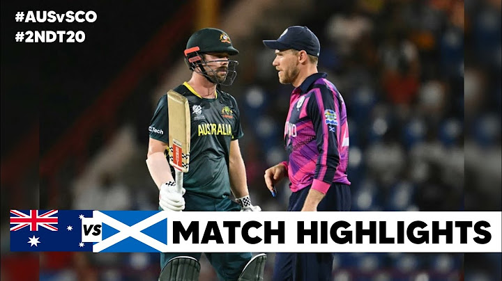 Australia vs Scotland 2nd T20 2024 Highlights | AUS vs SCO | Full Match Recap