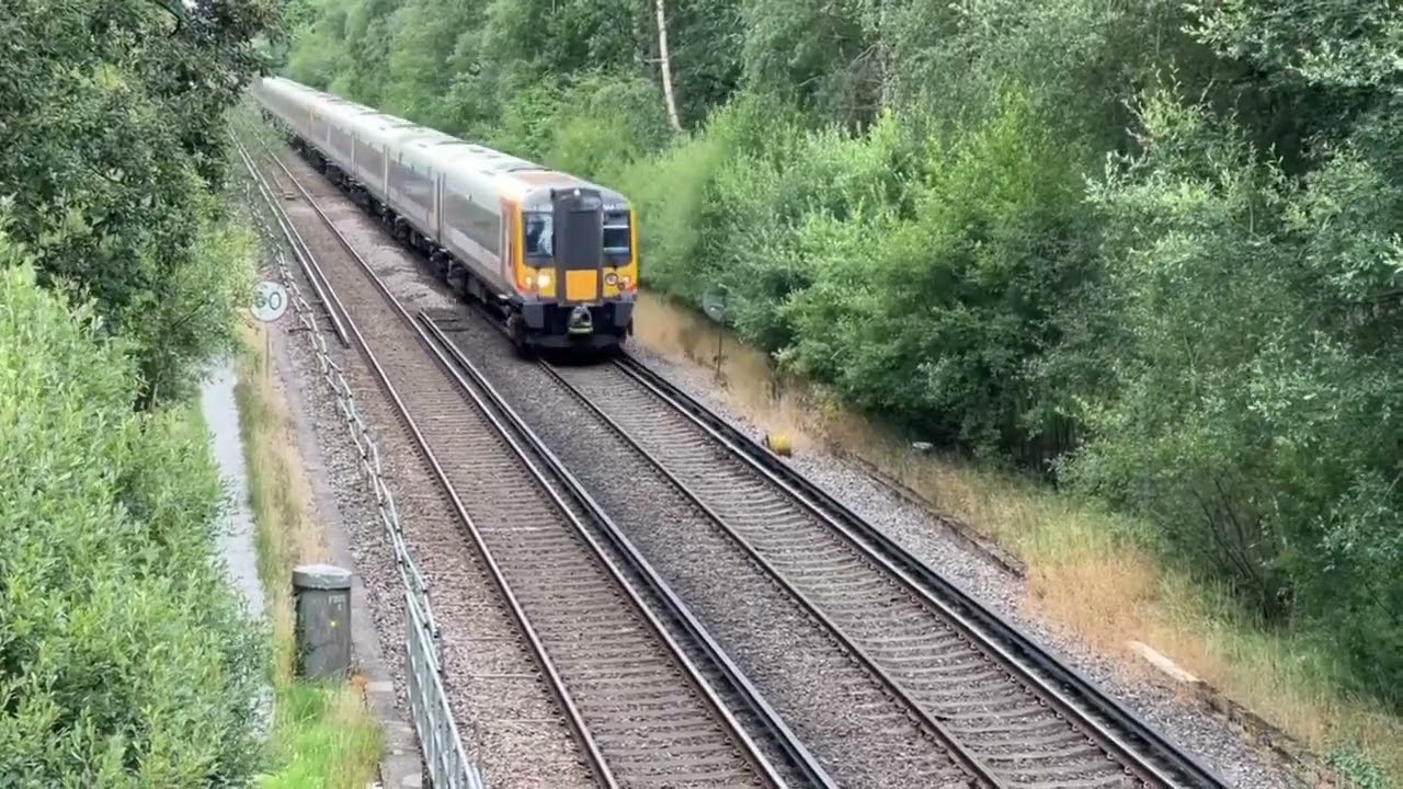 Trains near Ashurst New Forest, SWML, 4 August 2023