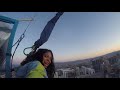Funniest Stratosphere SkyJump Las Vegas - 15 Year Old Girl (STRONG LANGUAGE)