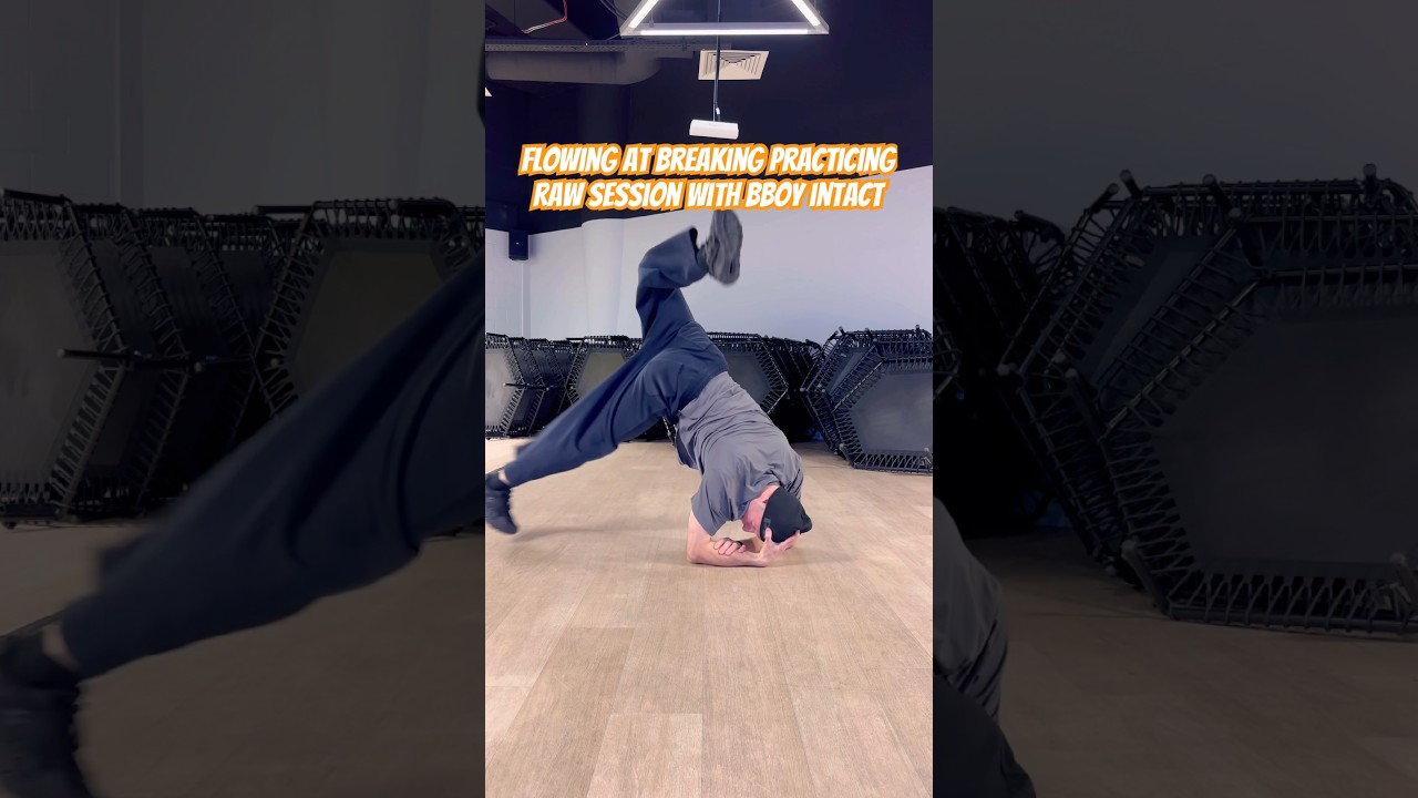 Плавные движения на брейк-дансе // тренировочная сессия с би-боем Intact