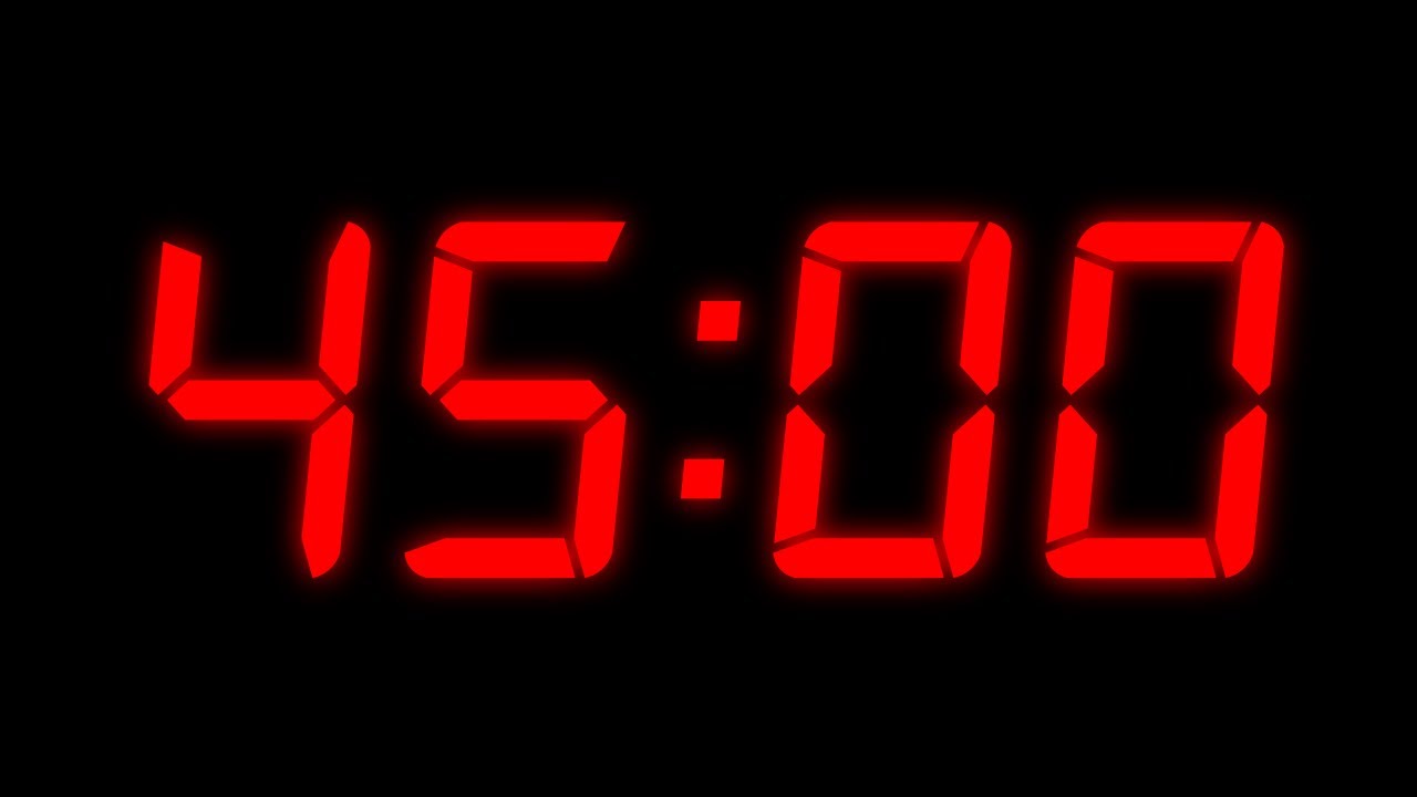 ⏰ 45 MINUTOS ⌚ | TEMPORIZADOR, ALARMA, CUENTA REGRESIVA - YouTube