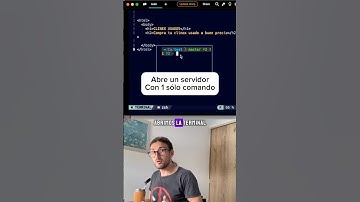 Abre un servidor local con éste comando