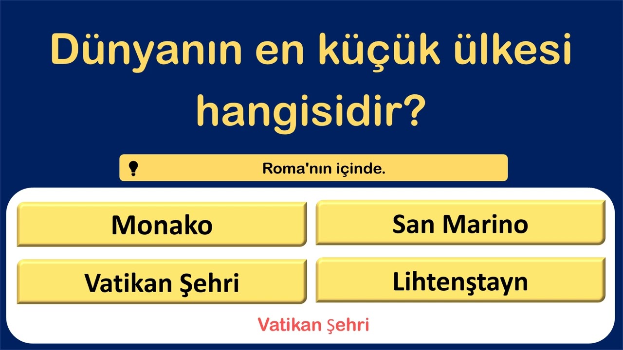 Genel Kültürüne Güvenen Buraya! 18 Soruluk Dev Testle Beynini Zorla!