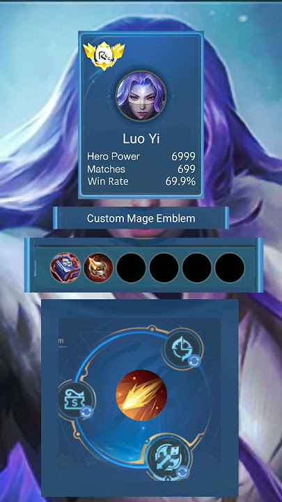 Lou Yi Best Build 2024 | Mobile legends
