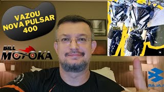 Vazou a suposta primeira imagem da nova Bajaj Pulsar 400 + detalhes sobre a FREE 150 e lançamentos.