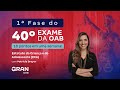 1 fase do 40 exame oab  gabarite eca com patrcia dreyer