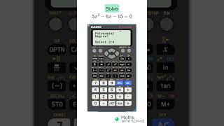 How to Solve a Quadratic Equation with Classwiz Calculator | MathsWithSophie