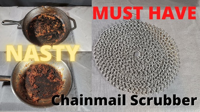 Chainmail scrubber for Cast Iron - Dryad Cookery