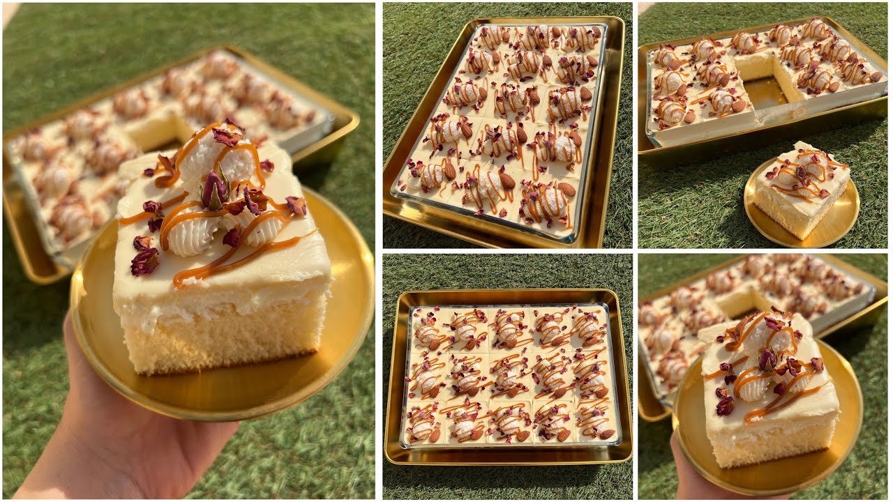 كيكه الرافيلو العائليه🥥لذيذه لذاذه مايتشبعش من جمالها😋كيكه السحاب او الثلج رهيبه بجد😋